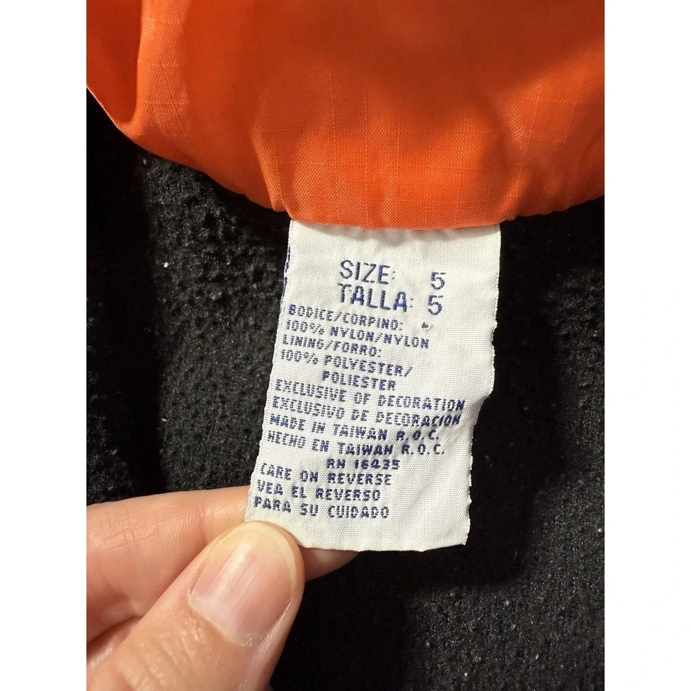Vintage Y2K Bob The Builder Orange Construction Vest 5 Blue Fleece Interior Rare